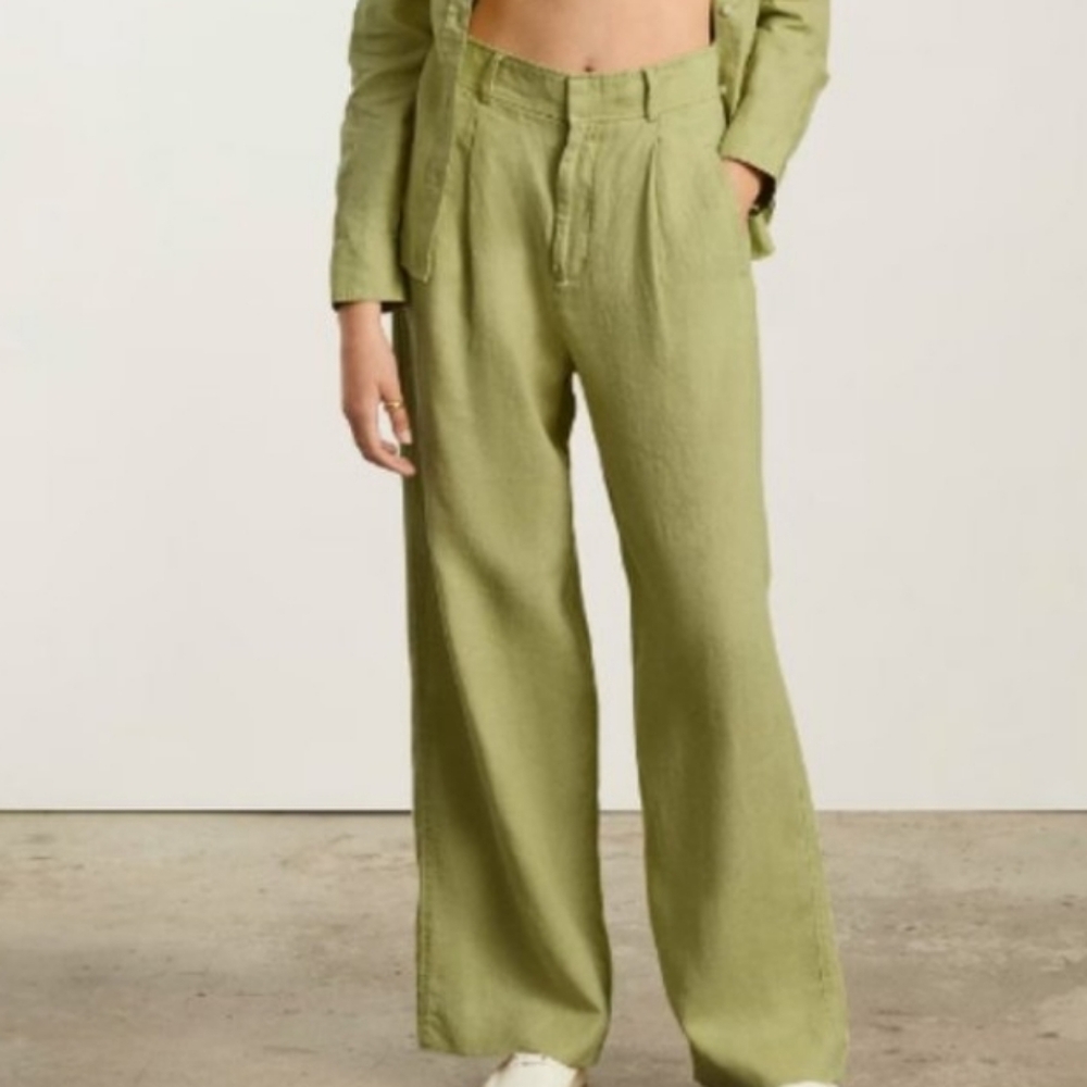 Everlane The Linen Way-High Drape Pant